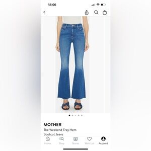 MOTHER Dark Blue Flare Jeans